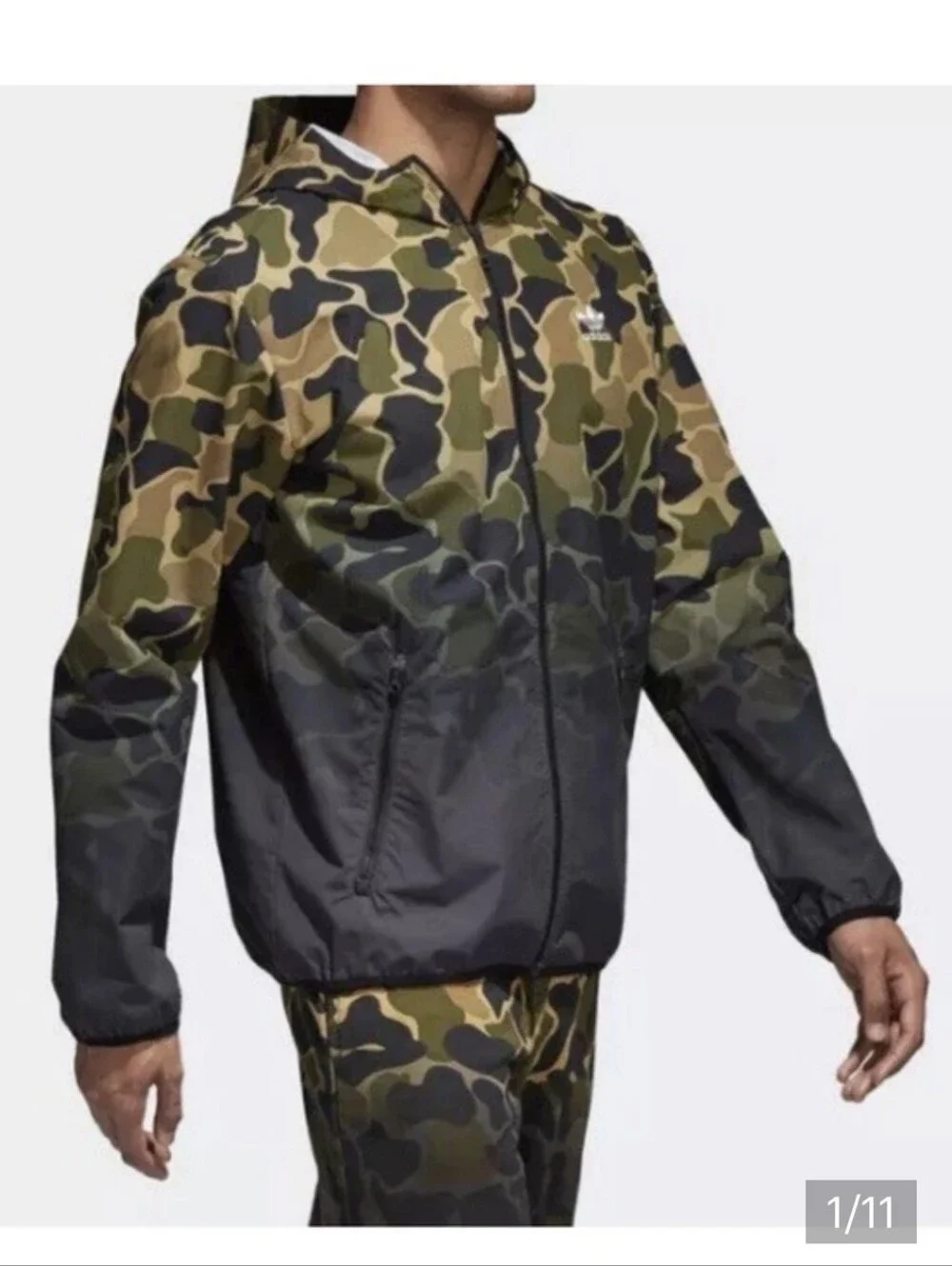 Adidas Originals Camo Dip Dye Windbreaker